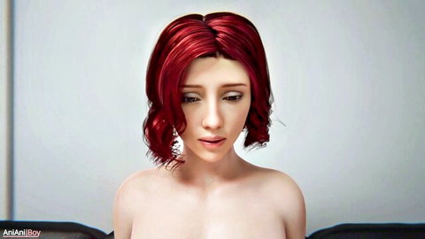 Black Widow Scarlett Johansson lookalike nude upper body on casting couch