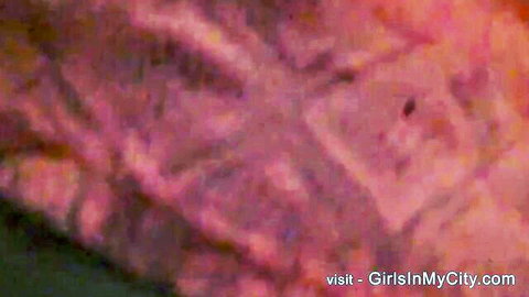 Blurry pink thumbnail for Christmas with hot stepsister video, festive adult fun