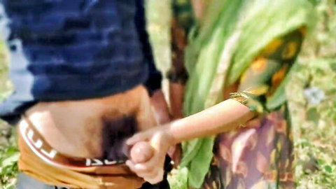 Indian bhabhi helps devar pull out thick lund in outdoor jungle