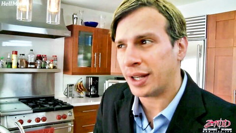 Blonde mature man in suit kitchen tease for stepmom taboo home sex
