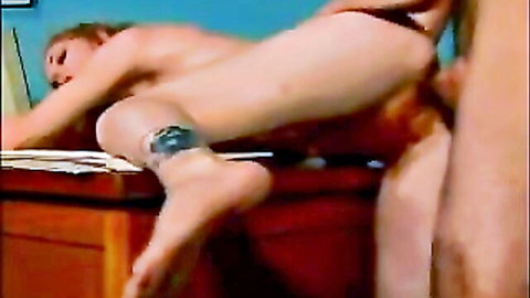 Hirsute redhead Annie Body in explicit desk sex scene