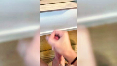 Kenzie Green mirror play solo masturbation with dildo and cumshot