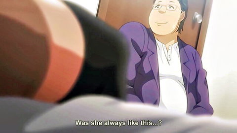 Hentai girlfriend with big ass seduces fat teacher while boyfriend watches