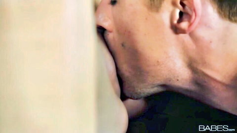 Natasha Malkova's breast licked through glory hole in hot scene