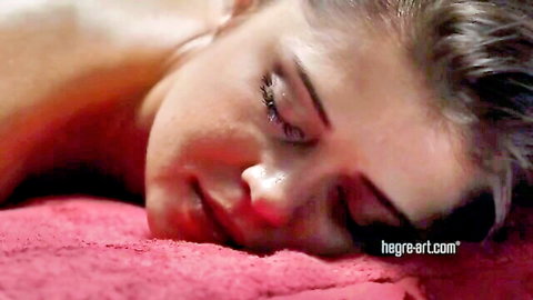 Jolanta Leonaviciute nude massage relaxation on Hegre