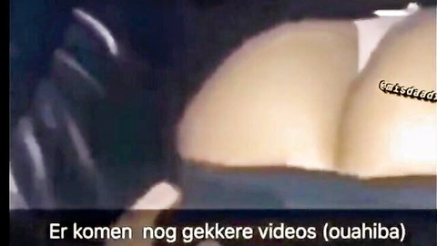 Ouhiba Dutch Moroccan girl bent over exposing big ass