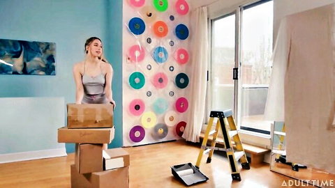 Khloe Kapri, Angellica Good, Rana Katana unpacking playfully in Adult Time trailer