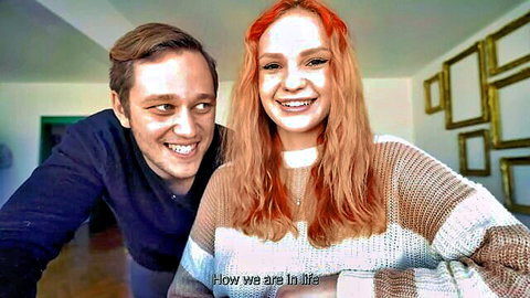 Verlonis smiling couple in casual Romanian vlog, romantic evening vibes