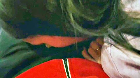 Katy Milligan stranger blowjob in cinema, cum in mouth