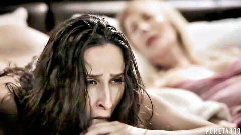 Ashley Adams and Erica Lauren in intense Pure Taboo family scene