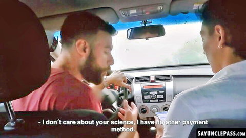 Rodrigo El Santo and Felipe negotiate in car for intense gay encounter