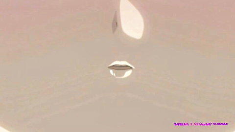 Seductive pink lips with droplet in uncensored hentai anime Submission Central Ep.1