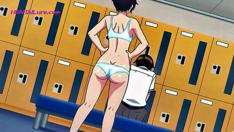Lilith teases horny classmate with round ass in sports bra and panties