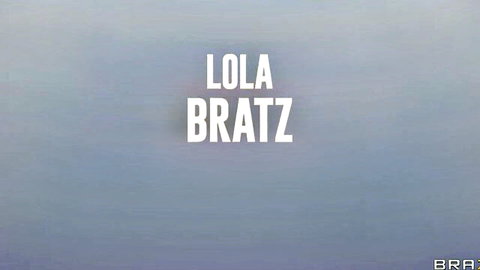 Young British brunette Lola Bratz gives sloppy blowjob to athletic stud