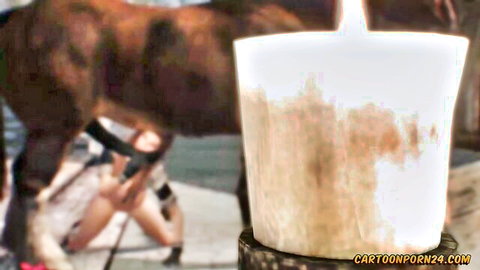 Anime babe fucked hard by horse in Skyrim porn parody episode 8