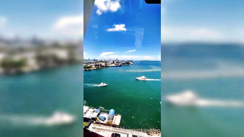 ScarlettKissesXO scenic view from Skyviews Miami Wheel