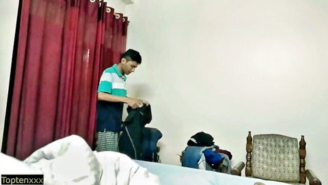 Indian teen boy in room setup for dominating hot Indian slave roleplay