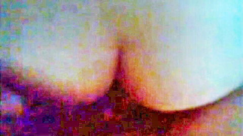 Blurry close-up of busty MILF cleavage in raunchy xxx tease