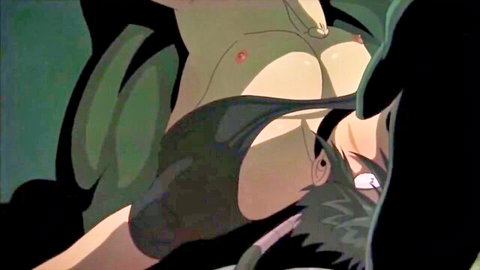 Goblin cave gay fantasy scene with nude animated stud in explicit pose