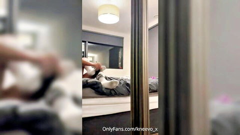 Horny woman masturbates pussy and worships boyfriend's cock