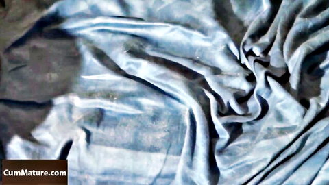 Thérèse Dune's tangled blue sheets in rough mature French stepmom video