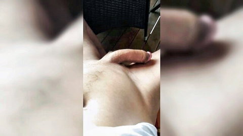 Boy mladenic from Dolenjska showing erect hairy cock solo