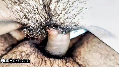 Hairy middle-aged man anal fucked by girl in villa
