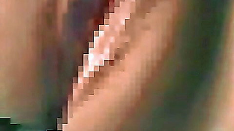 Pixelated closeup of pink wet skin and fluids in blurry hentai porn