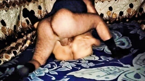 Ahmed penetrates Hoda from behind in missionary, Egyptian amateur couple sex