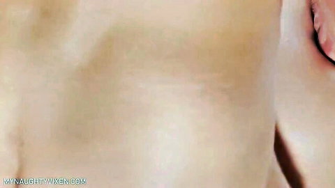 Close-up of woman's first anal prolapse after intense sex