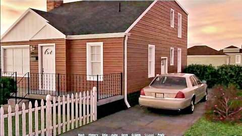 Suburban home at dusk, setting for Hot MILF Mrs Hartel 3D hentai seduction by Johannesgaming