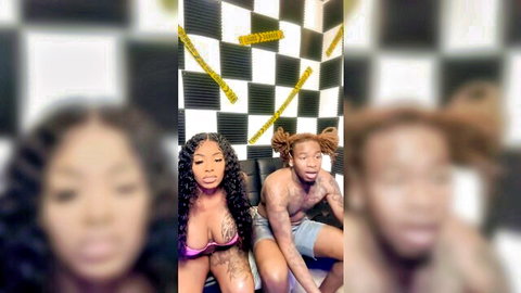 Keiyana and ebony partner teasing in bikini on OF live