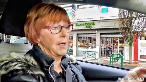Mature redhead granny cougar in car, Jacquie Et Michel TV preview