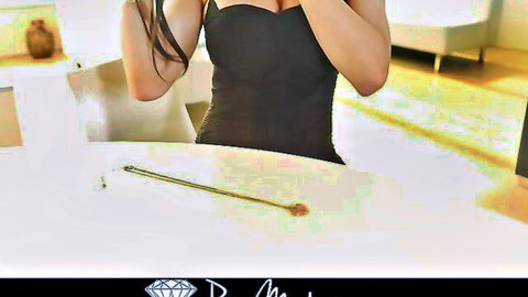 Peta Jensen seduces in tight little black dress, showing off her big tits
