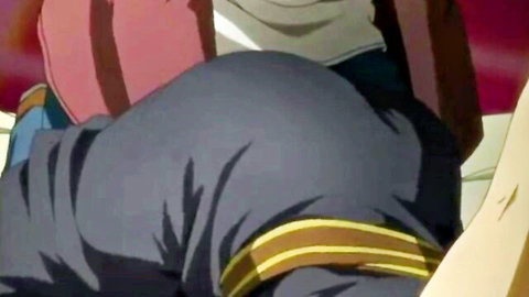Anime young boy tight butt finger fucked in hentai cartoon porn