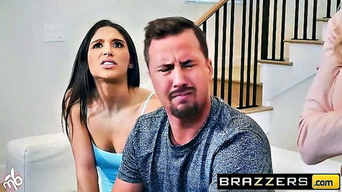 Abella Danger and Brandi Love tease in hot threesome with stud
