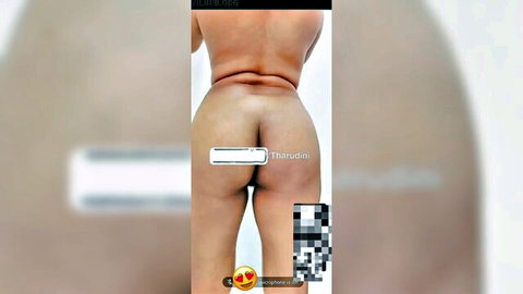 Tharudini Sri Lankan model nude ass view in hot video call sex