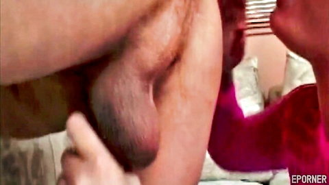 Naughty girl gripping big black cock close-up in hardcore sex