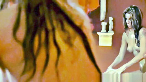 Nude brunette in steamy Turkish massage with dreadlocked masseur HD