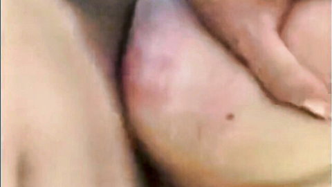 Woman getting fucked from behind in doggy style, almost caught thrill