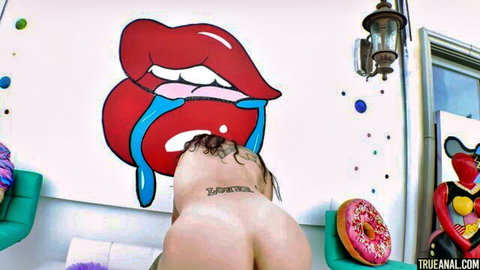 Brenna McKenna bent over showing big ass and anal in 4K
