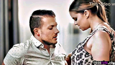 Codey Steele and brunette wife in steamy marriage counseling session