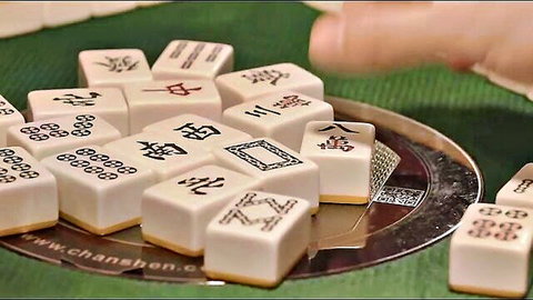 Asian gangster's girl fucked during intense mahjong gambling night