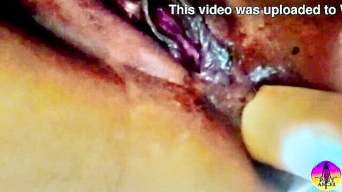Latina redhead solo anal toy insertion close-up trailer
