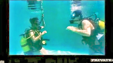 Priva scuba diving underwater sex lesson with anal tease