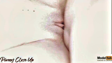 Close-up of thick cock penetrating tight hairy pussy lips during intense fuck