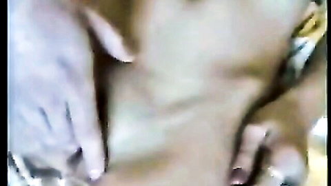 Blurry teen couple breast fondling in home sex scene