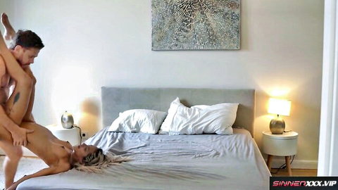 Veronica Leal petite Latina in lifted creampie sex position