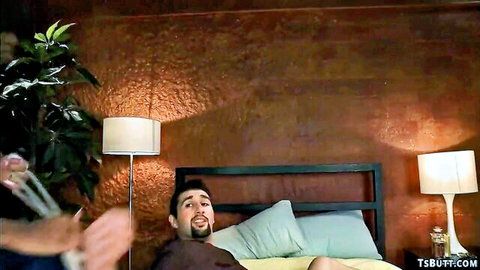 Ebony tranny bound and fucked by neighbor in hot scene