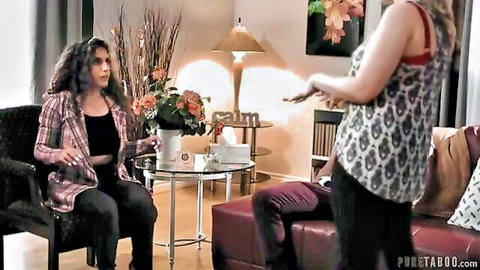 Codi Vore as busty psychologist in casual therapy chat